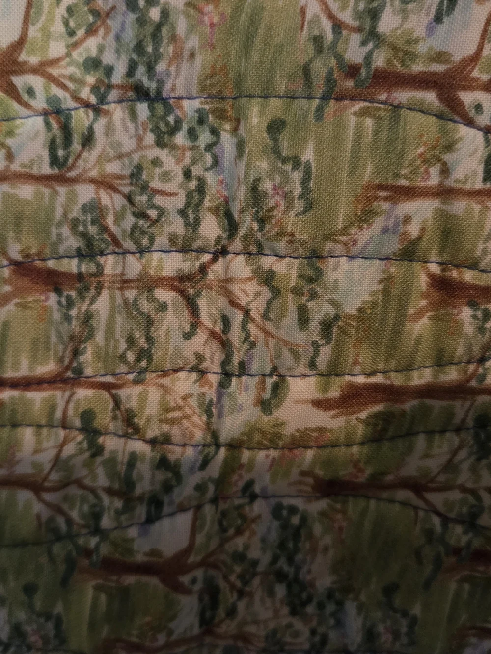 Coastal Otter Patchwork Throw Quilt in Blue and Cream